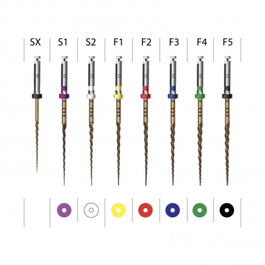 EndoArt Action Gold Heat Treated Control Memory Rotary Files