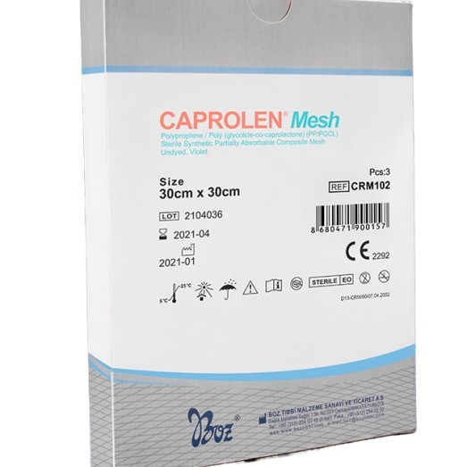 Caprolen Mesh -  Sterile Synthetic Partially Absorbable Composite Mesh