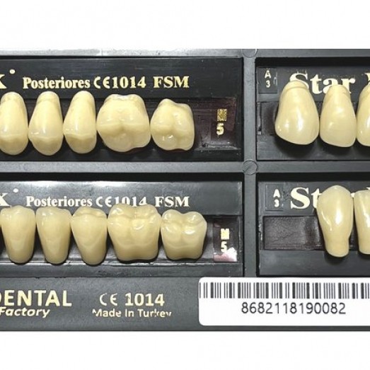 FSM DENTAL STARLUX Double Crosslinked Acrylic Teeth