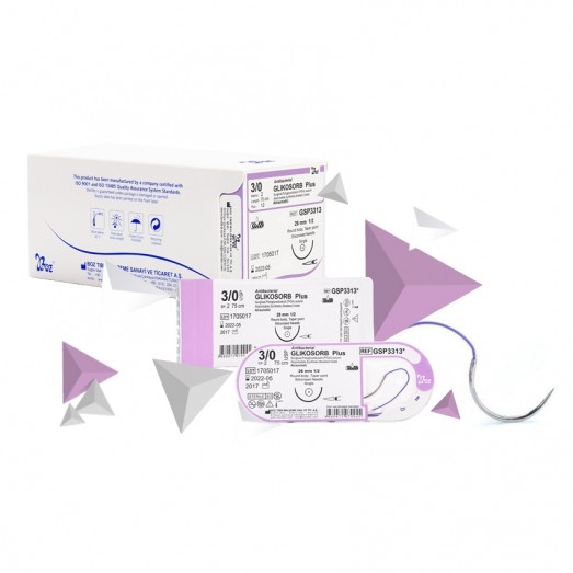Glikosorb Plus - Antibacterial Absorbable Surgical Suture (PGA)