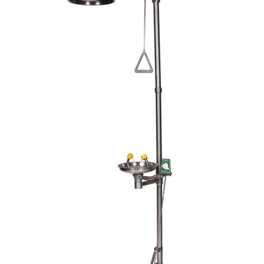 Combined Emergency Shower and Eye/Face Wash, ISTEC Type ESW, Self-Standing Type Type