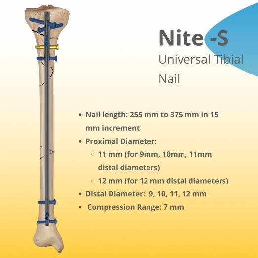 Nite-S Tibia Çivisi Kilitli Vidalı