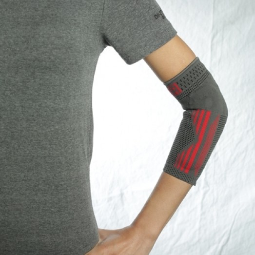 R-6E Knitted Elbow Support with Silicone Support