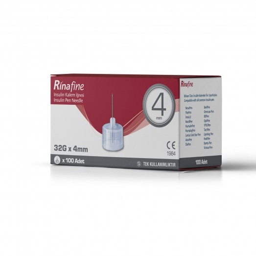 RinaFine Insulin Pen Needle 4 mm 32 G