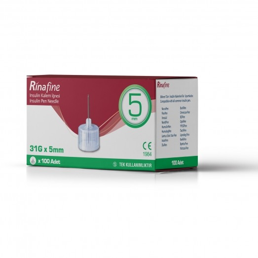 RinaFine Insulin Pen Needle 5 mm 31 G