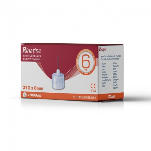 RinaFine Insulin Pen Needle 6 mm 31 G
